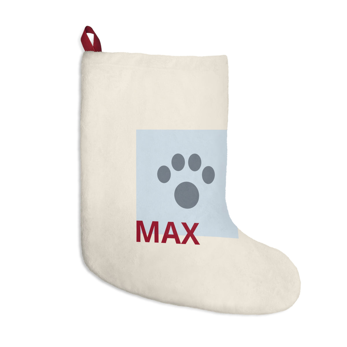 Custom Pet Photo Christmas Stocking – Personalized Dog & Cat Stocking with Name